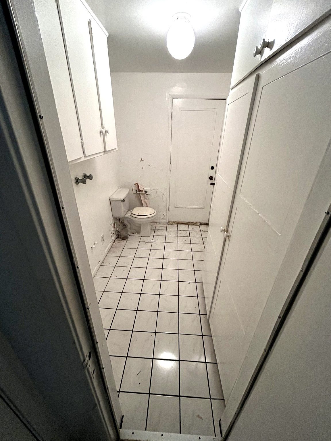 Bathroom after cleanout