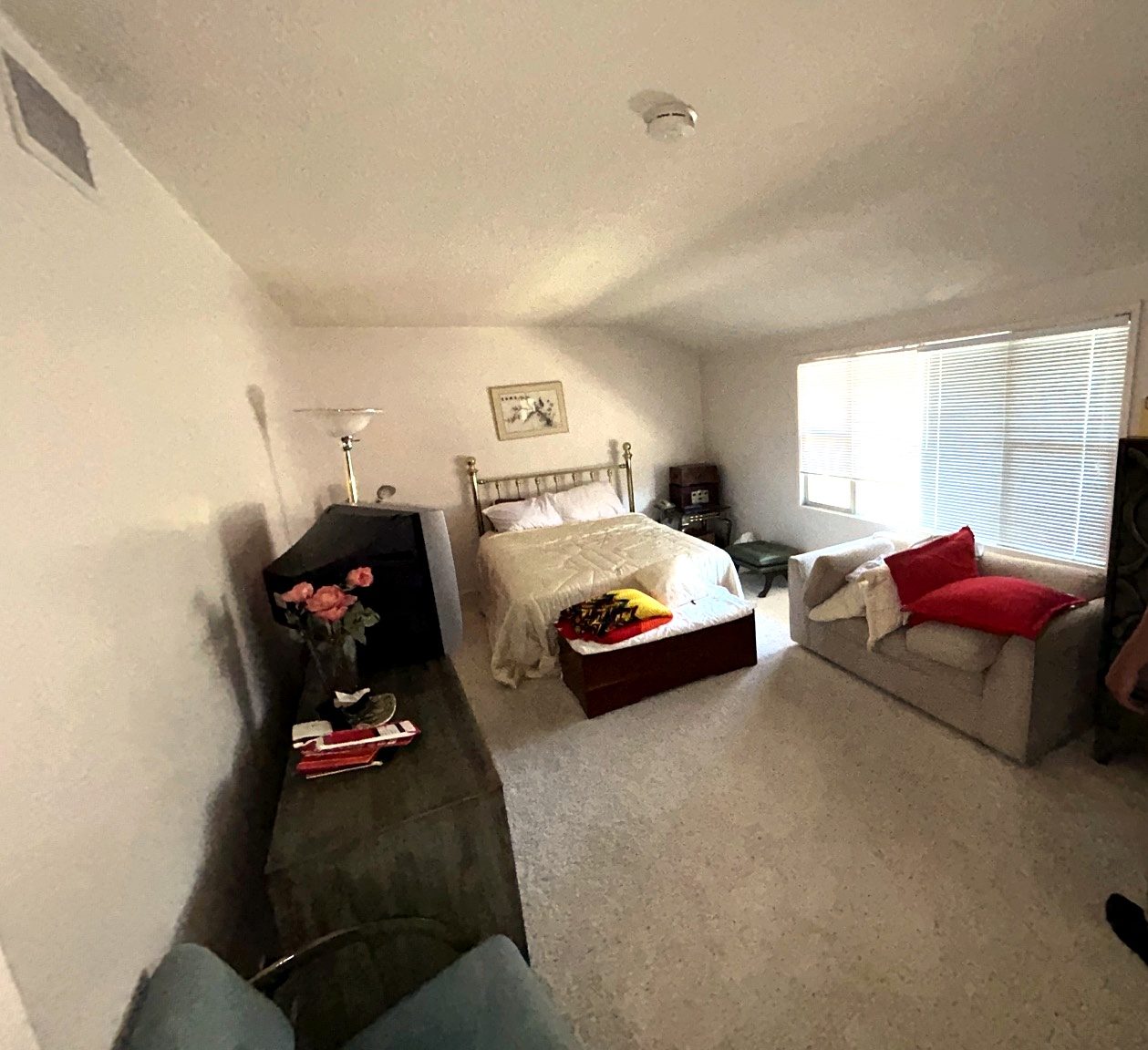 Culver City master bedroom before cleanout