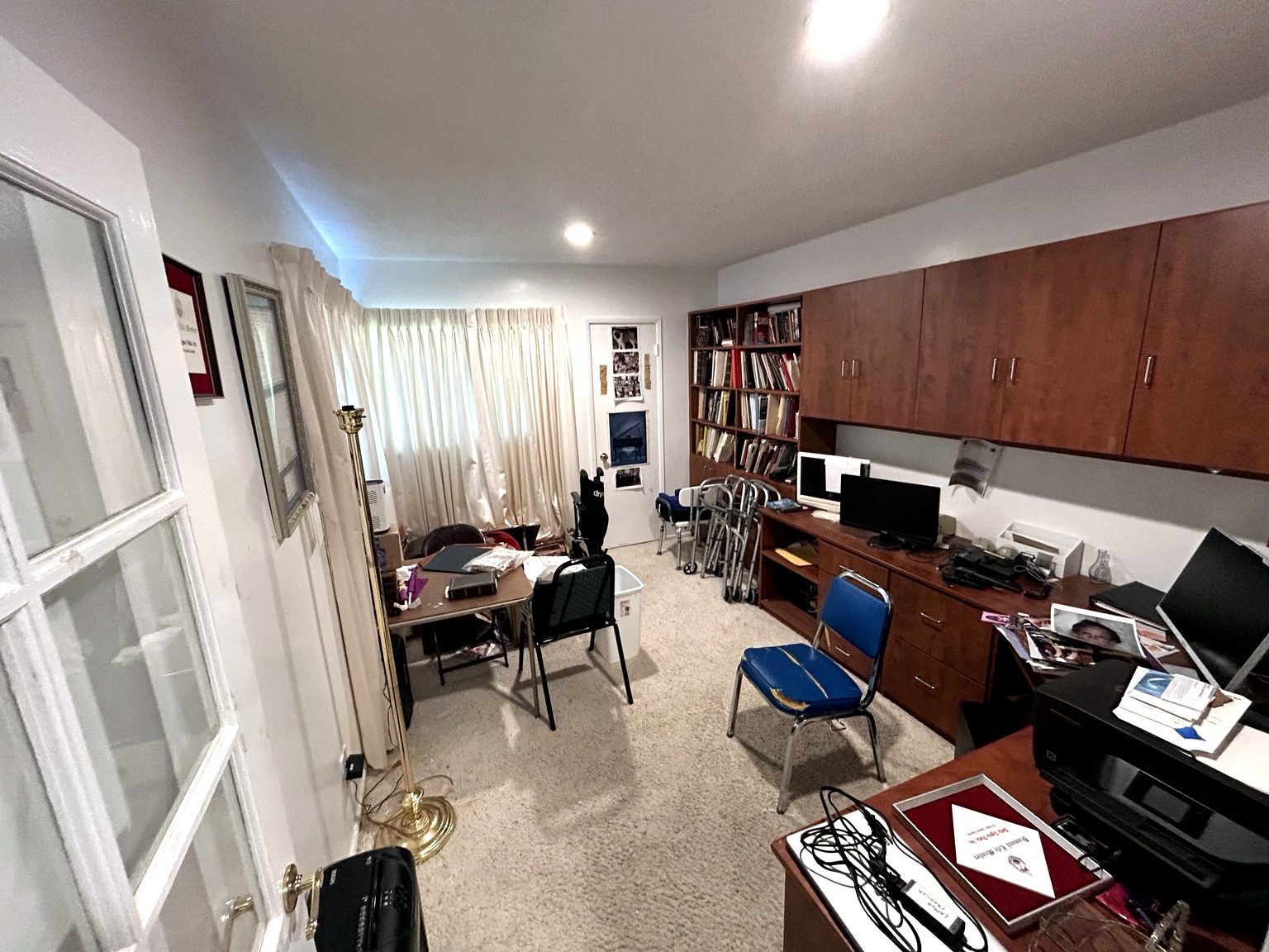 Home office before cleanout