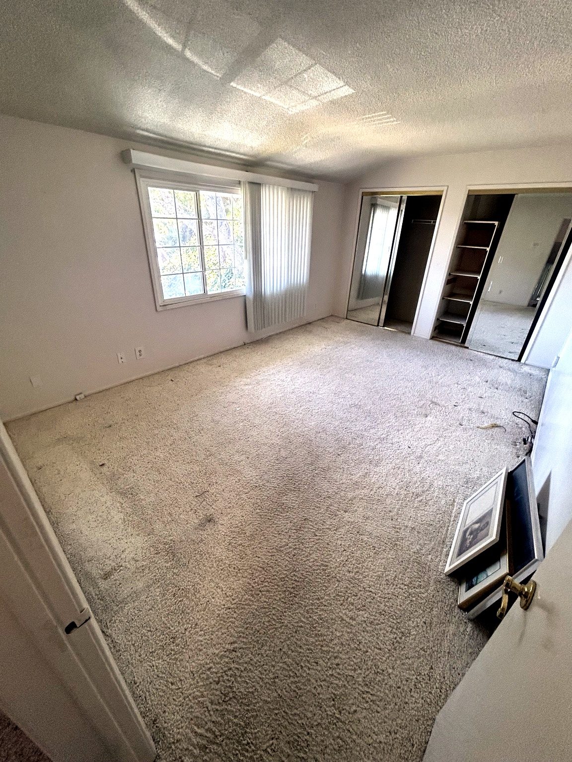 Carpeted room cleared
