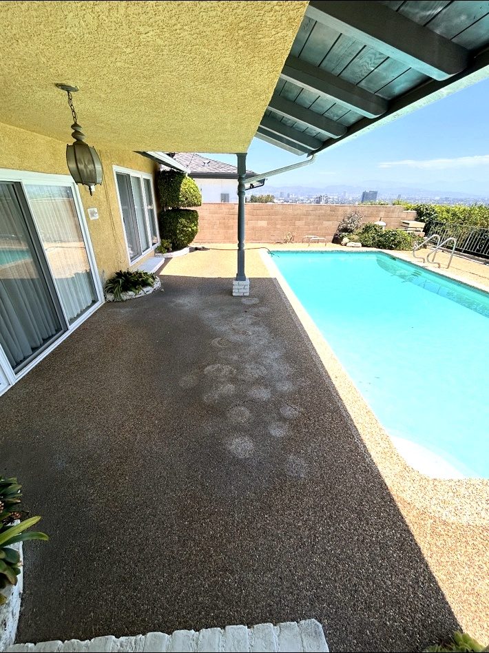 Patio and pool area
