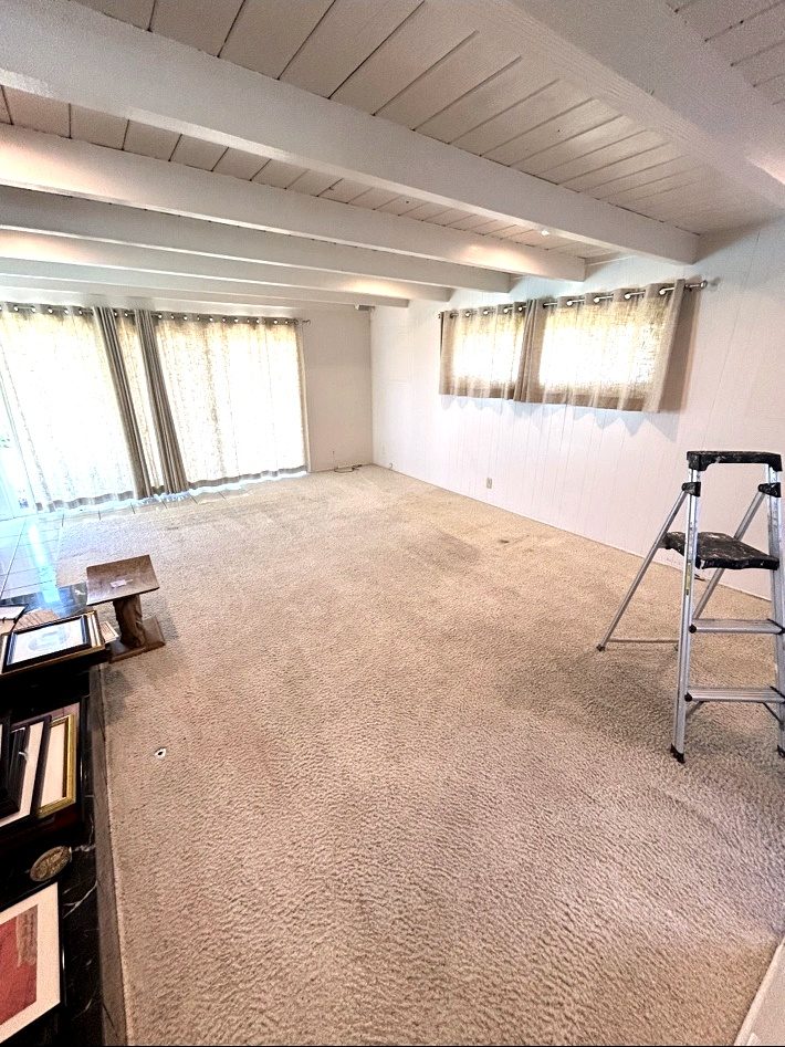 Panoramic view of cleared great room