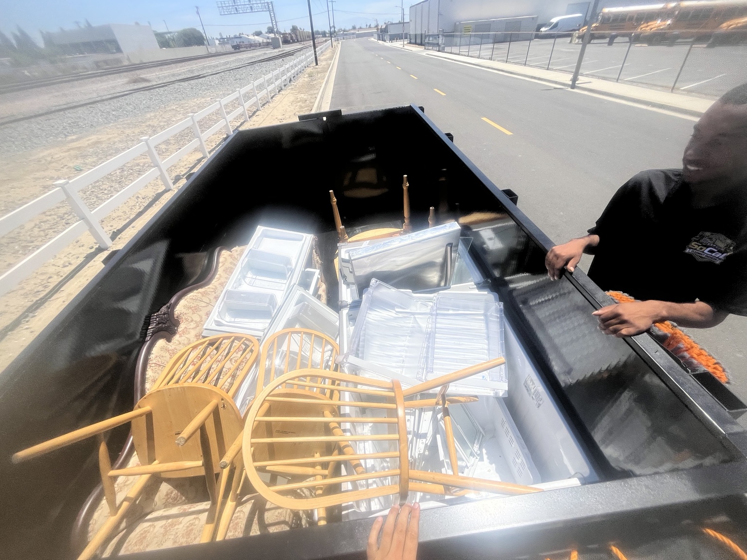 Loaded Dump Trailer
